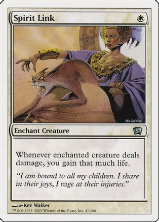 Spirit Link (8ED-047) - 8th Edition、Wizards of the Coast、kayou