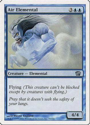 Air Elemental (8ED-059) - 8th Edition、Wizards of the Coast、kayou