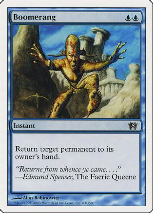 Boomerang (8ED-063) - 8th Edition Foil、Wizards of the Coast、kayou