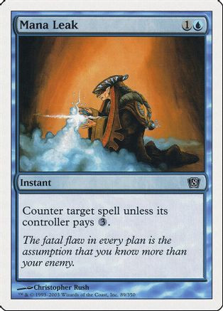 Mana Leak (8ED-089) - 8th Edition、Wizards of the Coast、kayou