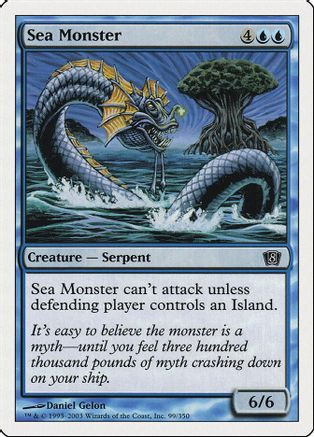 Sea Monster (8ED-099) - 8th Edition、Wizards of the Coast、kayou