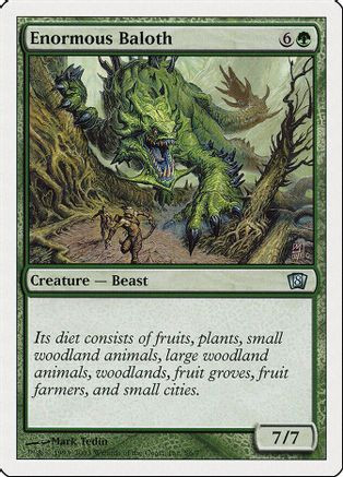 Enormous Baloth (8ED-0S6) - 8th Edition、Wizards of the Coast、kayou