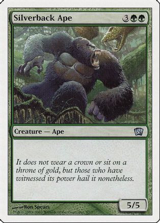 Silverback Ape (8ED-0S7) - 8th Edition、Wizards of the Coast、kayou