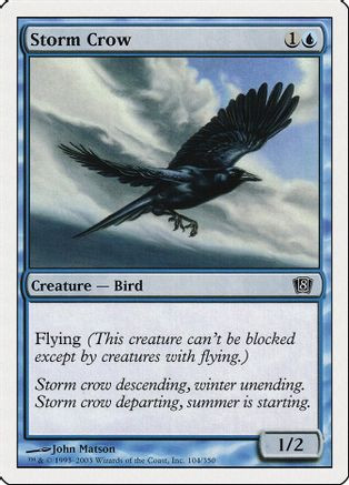 Storm Crow (8ED-104) - 8th Edition Foil、Wizards of the Coast、kayou