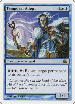 Temporal Adept (8ED-106) - 8th Edition、Wizards of the Coast、kayou