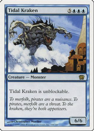 Tidal Kraken (8ED-108) - 8th Edition、Wizards of the Coast、kayou