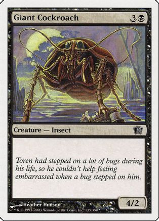 Giant Cockroach (8ED-135) - 8th Edition、Wizards of the Coast、kayou