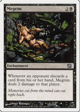Megrim (8ED-143) - 8th Edition Foil、Wizards of the Coast、kayou