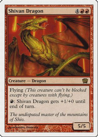 Shivan Dragon (8ED-221) - 8th Edition Foil、Wizards of the Coast、kayou