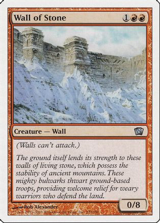Wall of Stone (8ED-232) - 8th Edition Foil、Wizards of the Coast、kayou