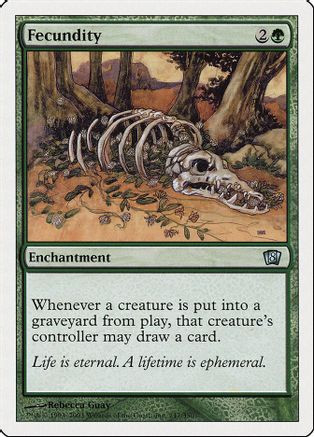 Fecundity (8ED-247) - 8th Edition、Wizards of the Coast、kayou