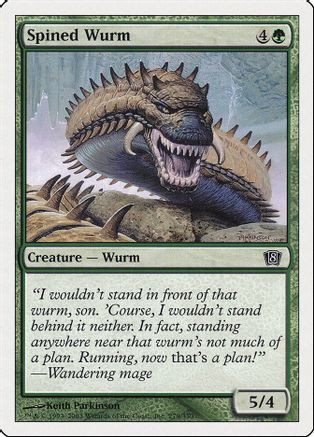 Spined Wurm (8ED-279) - 8th Edition Foil、Wizards of the Coast、kayou