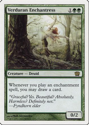 Verduran Enchantress (8ED-285) - 8th Edition、Wizards of the Coast、kayou