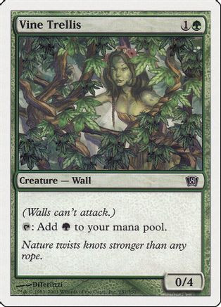 Vine Trellis (8ED-287) - 8th Edition、Wizards of the Coast、kayou