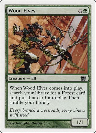 Wood Elves (8ED-289) - 8th Edition Foil、Wizards of the Coast、kayou