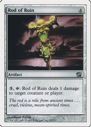 Rod of Ruin (8ED-312) - 8th Edition Foil、Wizards of the Coast、kayou