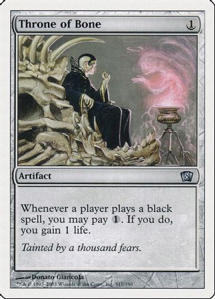 Throne of Bone (8ED-317) - 8th Edition、Wizards of the Coast、kayou