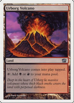Urborg Volcano (8ED-327) - 8th Edition、Wizards of the Coast、kayou