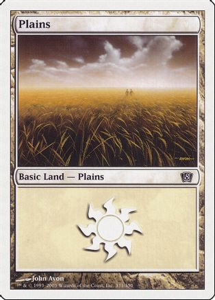Plains (331) (8ED-331) - 8th Edition Foil、Wizards of the Coast、kayou
