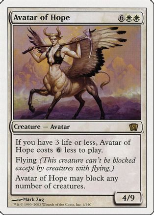 Avatar of Hope (8ED-004) - 8th Edition Foil、Wizards of the Coast、kayou