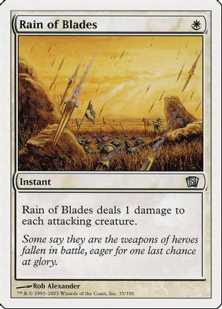 Rain of Blades (8ED-035) - 8th Edition Foil、Wizards of the Coast、kayou