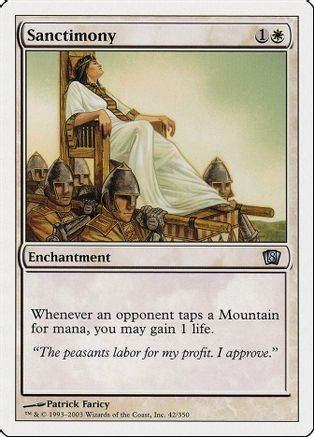Sanctimony (8ED-042) - 8th Edition、Wizards of the Coast、kayou
