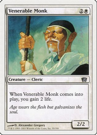 Venerable Monk (8ED-055) - 8th Edition、Wizards of the Coast、kayou
