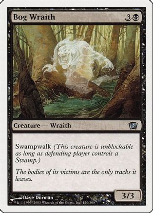 Bog Wraith (8ED-120) - 8th Edition Foil、Wizards of the Coast、kayou