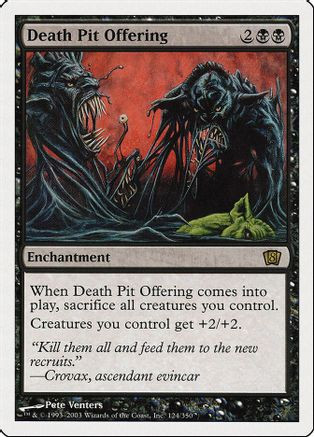 Death Pit Offering (8ED-124) - 8th Edition Foil、Wizards of the Coast、kayou