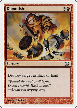 Demolish (8ED-183) - 8th Edition Foil、Wizards of the Coast、kayou