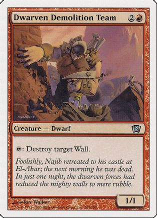 Dwarven Demolition Team (8ED-184) - 8th Edition、Wizards of the Coast、kayou