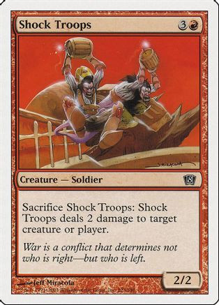 Shock Troops (8ED-223) - 8th Edition Foil、Wizards of the Coast、kayou