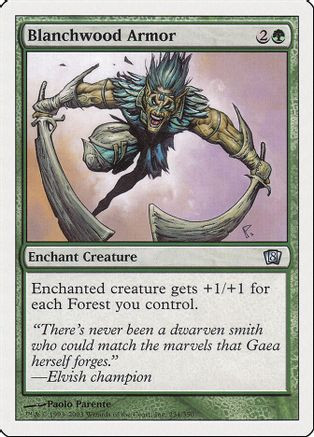 Blanchwood Armor (8ED-234) - 8th Edition、Wizards of the Coast、kayou
