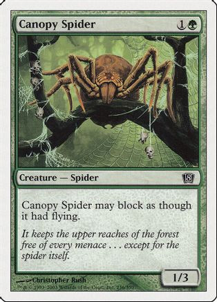 Canopy Spider (8ED-236) - 8th Edition Foil、Wizards of the Coast、kayou