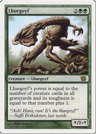 Lhurgoyf (8ED-259) - 8th Edition、Wizards of the Coast、kayou