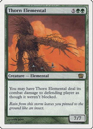 Thorn Elemental (8ED-283) - 8th Edition、Wizards of the Coast、kayou