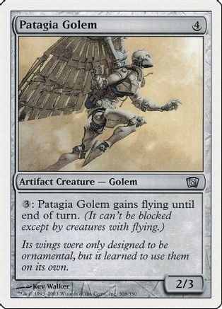 Patagia Golem (8ED-308) - 8th Edition、Wizards of the Coast、kayou