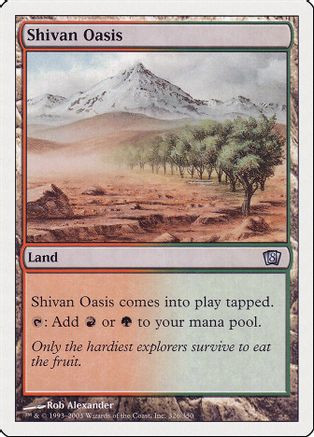 Shivan Oasis (8ED-326) - 8th Edition、Wizards of the Coast、kayou
