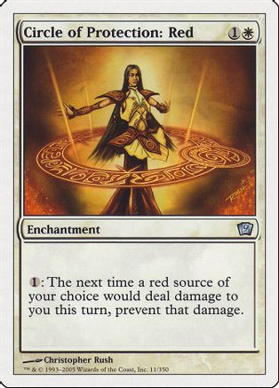 Circle of Protection: Red (9ED-011) - 9th Edition Foil、Wizards of the Coast、kayou