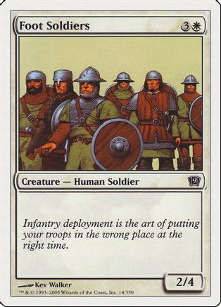 Foot Soldiers (9ED-014) - 9th Edition、Wizards of the Coast、kayou