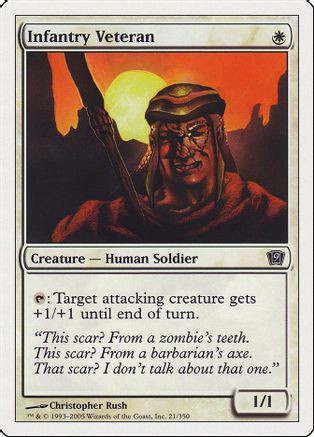 Infantry Veteran (9ED-021) - 9th Edition、Wizards of the Coast、kayou