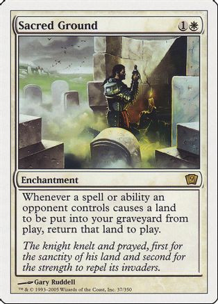 Sacred Ground (9ED-037) - 9th Edition Foil、Wizards of the Coast、kayou