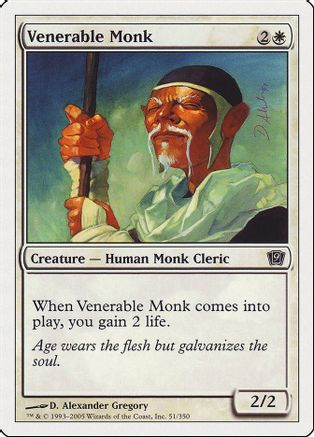 Venerable Monk (9ED-051) - 9th Edition Foil、Wizards of the Coast、kayou