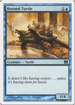 Horned Turtle (9ED-081) - 9th Edition Foil、Wizards of the Coast、kayou