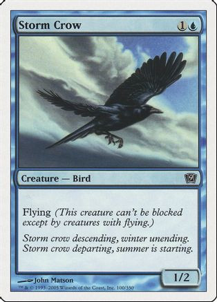Storm Crow (9ED-100) - 9th Edition、Wizards of the Coast、kayou
