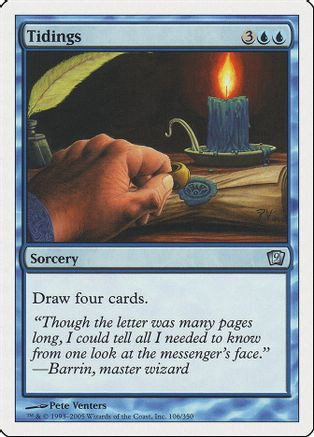 Tidings (9ED-106) - 9th Edition Foil、Wizards of the Coast、kayou