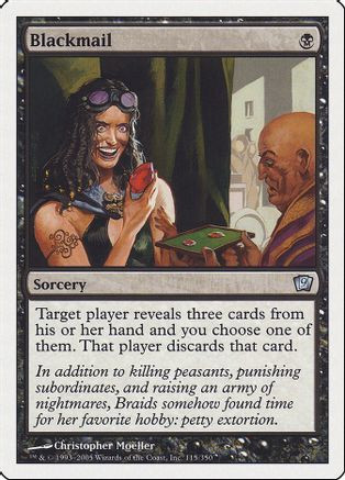 Blackmail (9ED-115) - 9th Edition、Wizards of the Coast、kayou