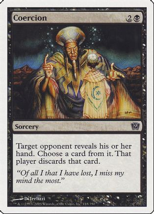 Coercion (9ED-118) - 9th Edition Foil、Wizards of the Coast、kayou