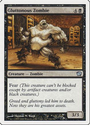 Gluttonous Zombie (9ED-134) - 9th Edition、Wizards of the Coast、kayou