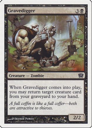 Gravedigger (9ED-136) - 9th Edition Foil、Wizards of the Coast、kayou